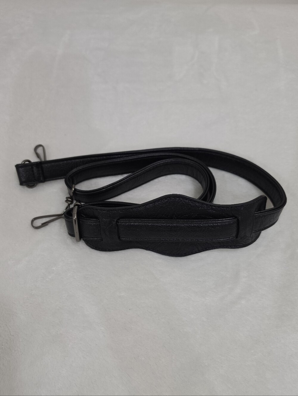 Faux Leather Mini Y2K Silver Studded Crossbody Bag with Long Tassels in Black - Picture 13 of 13